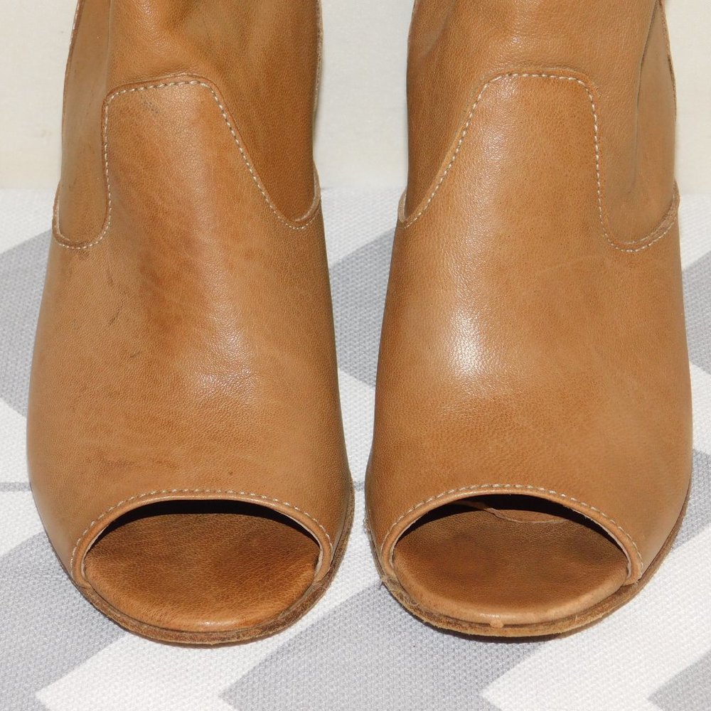 Cordani Open Toe Leather Ankle Bootie Made In Italy Size 38 (US Size 7.5-8) - Picture 4 of 11